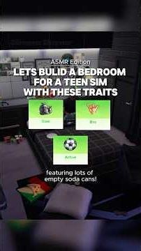 Building a Teen Bedroom Based on Their Traits! 🏠 | The Sims 4 #thesims4 #sims4build