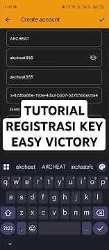 TUTORIAL REGISTRASI KEY EASY VICTORY - AK TUTORIAL