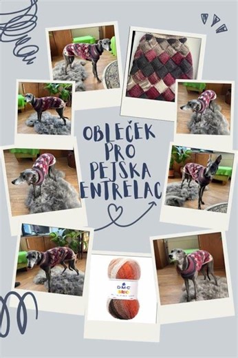 Návod na pletení psího oblečku Entrelac #knitting #handmade #tutorial @Katrincolayarn