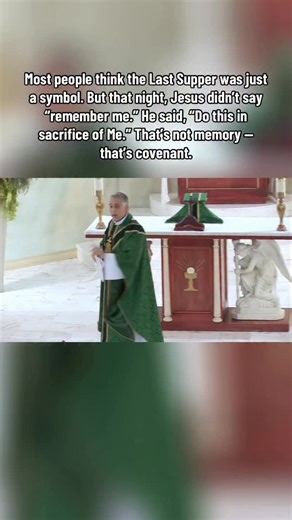 Most people think the Last Supper was just a symbol. But that night, Jesus didn’t say “remember me.” He said, “Do this in sacrifice of Me.” That’s not memory, that’s covenant. This moment wasn’t about ritual; it was about revolution, the fulfillment of prophecy, the transformation of worship, and the birth of the faith “according to the whole” — Catholic. | Garrett L Soldano