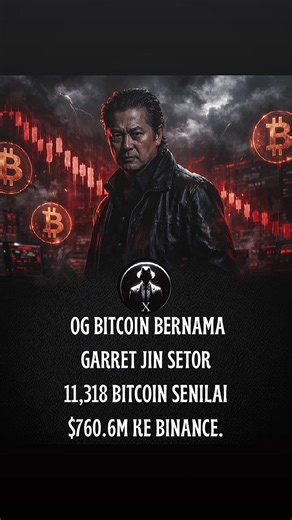 OG Bitcoin yang bernama Garret Jin baru baru ini terpantau menyetor 11.128 btc senilai $760,6M ke binance.Dilansir dari lookonchain,Belum ada kepastian apakah ia menjualnya di market.Kemungkinan terjadi transaksi OTC atau hanya sekedar menyimpannya di Binance. #fyp #snipersonic #cryptonews #bitcoin #crypto