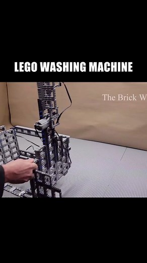 LEGO Washing Machine created by The Brick Wall #lego #legotiktok #legotiktoker
