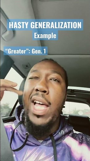 HASTY GENERALIZATION EXAMPLE // 15 Common Fallacies // CHRISTIAN APOLOGETICS for BEGINNERS￼