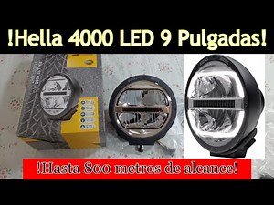 Unboxing 9-Inch Hella 4000 LED! A very modern gem! The best price! (Oil and Alcohol)