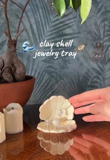 DIY Clay Shell Jewelry Tray Tutorial