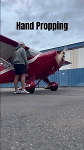 How to hand prop from behind #aviation #airplane #topgun