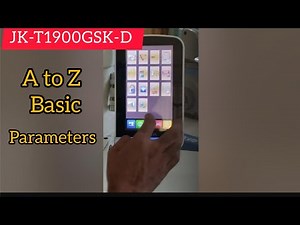JK-T1900/1903G Bar tacking Machine A-Z Basic information of Parameters functions.