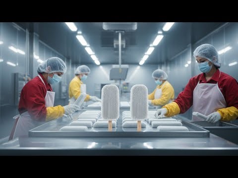Inside a Modern Ice Cream Production Line Full Factory Process