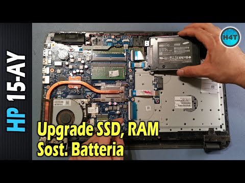 Laptop HP 15-AY: Upgrade HDD con SSD, RAM, Batteria, boot da USB