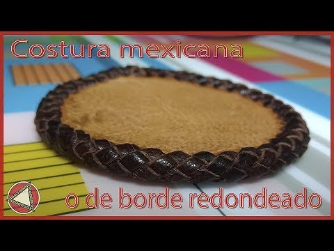 Cómo COSER CUERO a MANO 👍 # PASO a PASO # Costura de borde redondeado - DIY Tutorial