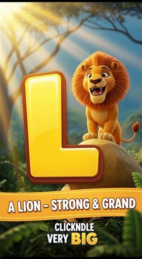 "A Lion, Strong & Grand! 🦁 Kids Song