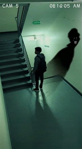 Stairwell CCTV: My Shadow Split in Two… Then a Second “Me” Appeared ..(Jumpscare Horror)