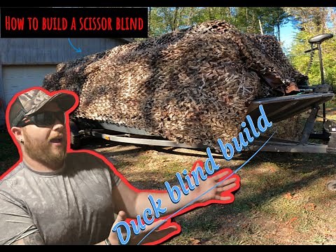 The Ultimate (scissor-style) Duck boat blind setup!!!!