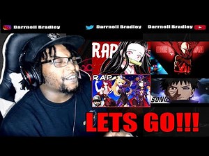 NEZUKO RAP | "Oni" | RUSTAGE ft. Lulunarina [Demon Slayer] / Divide / NLJ / Zach B / DB Reaction