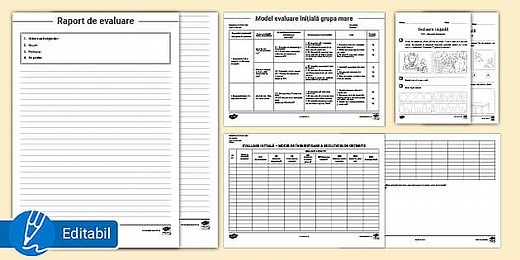 Model evaluare inițială grupa mare – Pachet cu resurse