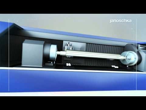 direct laser engraving of rotogravure cylinder by Janoschka