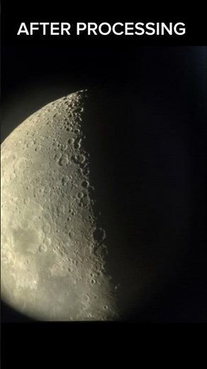 I captured the Moon in stunning detail using my 76/700mm telescope #lunarphotography #moon