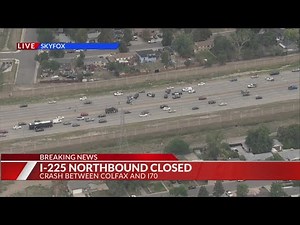 1 killed in motorcycle crash on northbound I-225 in Aurora