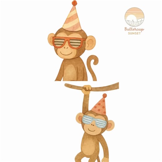 Safari Wild Animals Clipart: Wildlife Jungle Calling All Party Animals Birthday (PNG Digital Download) - Etsy
