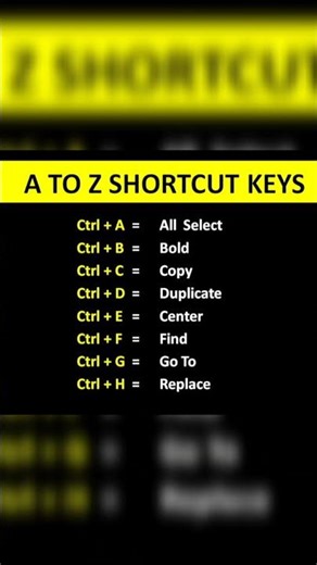 A TO Z ALL SHORTCUTS OF COMPUTER #shorts #viral #trending
