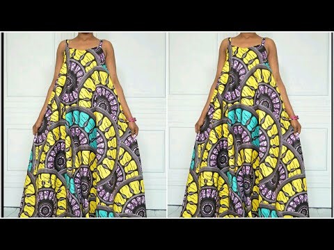 How to cut a maxi dress without joining (Beginner's friendly)