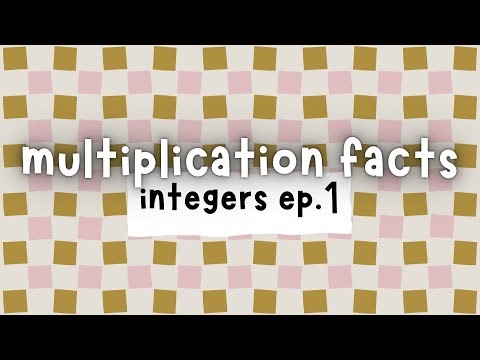 Multiplication Facts | Integers Deck 1 | Flashcards