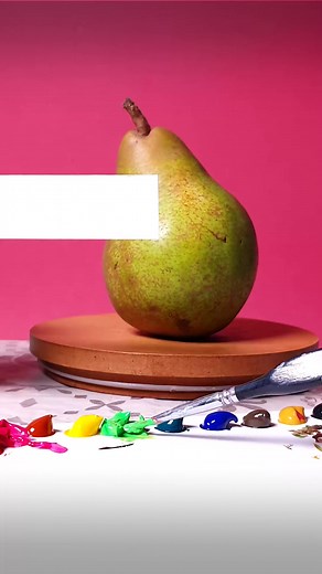 Pear Painting Challenge #illusion #art #painting #drawing | Howard Lee