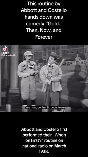 Who's on First? A Classic Comedy Routine