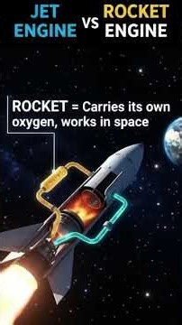 #Jet Engine vs Rocket Engine: Difference in 10 Seconds!