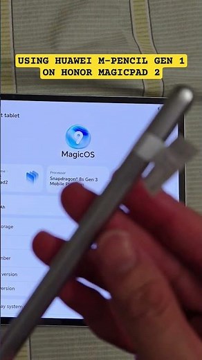 Using Huawei M-Pencil Generation 1 On Honor MagicPad 2 #magicpad2 #honor #mpencil