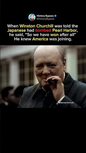 Churchill’s SHOCKING Reaction to Pearl Harbor #shorts