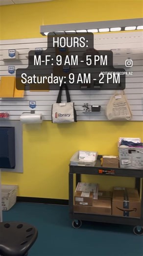 REMINDER: The deadline to file your taxes is Tuesday, April 18th. Just a reminder to those needing to mail them in, our USPS Contact Postal Unit is open at the Maricopa Library & Cultural Center. HOURS: M-F: 9 am - 5 pm Saturday: 9 am - 2 pm Click here for more info: https://www.maricopa-az.gov/departments/community-services/library/contracted-postal-unit | City of Maricopa, Arizona - Government