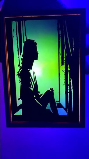 This 3D Printed Art Looks Insane in the Dark! #craft #diy #dailyshorts
