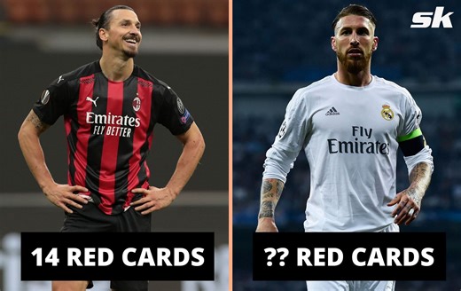 10 players with the most red cards in football since 2000
