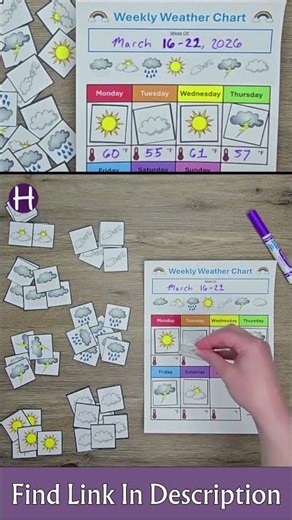 Simple Weekly Weather Tracker Your Kids Will Actually Use #parenting #learning #hack