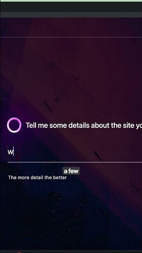 Create a fully functional site in minutes with our AI Site Creator!