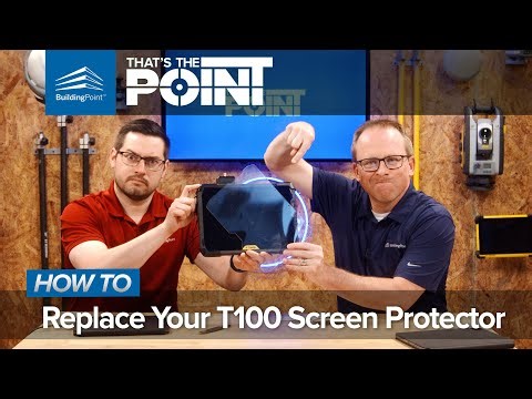 That's The Point - How To Replace Your Trimble T100 Screen Protector