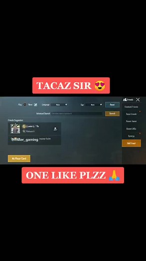 TACAZ PUBG ID 😍 30K LIKES GOAL 🙏 #rx_gaming #mster_gaming #tacaz#supportme #30k#viral @carryminati @levinho @_tacaz_