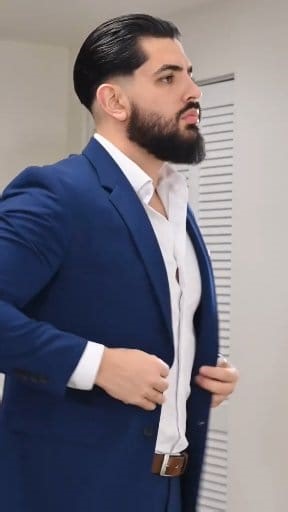 2.1M views · 32K reactions | Wedding outfit with blue suit + grooming routine + easy classic hairstyle. #fashion #skincareformen #ootdfashion #outfit #outfitinspiration #style #styleoftheday #ootd #fashionstyle #outfits #fashionista #hairstylist #mensfashion #suitstyle #suit #menswear #weddingoutfit #lookdodia #reels #reelsinstagram #viral #casualoutfit #gentleman #hairstyles #grwm #grwmreel #mensgrooming #skincare #skincareroutine #formaldress | Goonza Costa | Facebook