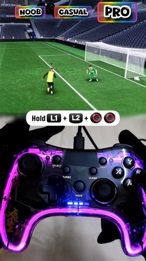 Low Driven Shot - Noob vs Pro Shooting Tutorial ⚽