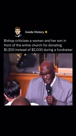 Bishop Marvin Winans has gone viral after a controversial moment during a church fundraiser, where he publicly called out a woman and her son for donating $1,200 instead of the expected $2,000. The incident, which unfolded in front of the entire congregation, sparked backlash online, with many criticizing the bishop for shaming the family over their contribution. The clip quickly circulated across social media, igniting a broader debate about church fundraising practices and spiritual leadership