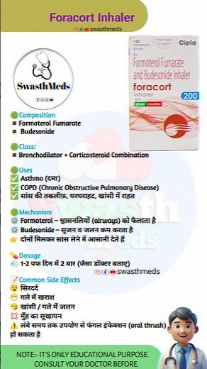 Foracort Inhaler Uses, Dose & Side Effects | Asthma & COPD Treatment Explained
