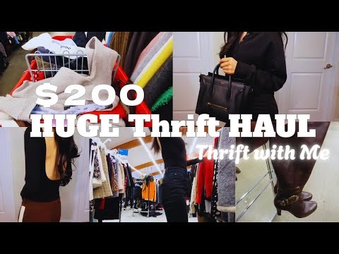 【Haul】Thrift With Me 🧸🛒 $200 Big Haul of Trendy & Cheap Clothes 💗Winter ❄️ 古着屋購入品紹介🛍️2万円分まとめて大公開！