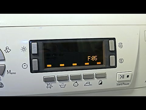 How to repair a washing machine that is showing F:05 error and not evacuating water