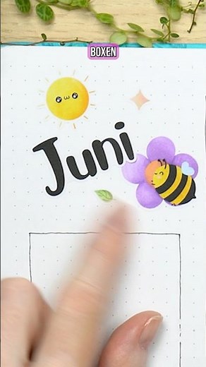 Creative box layout for your bullet journal 🐝📖