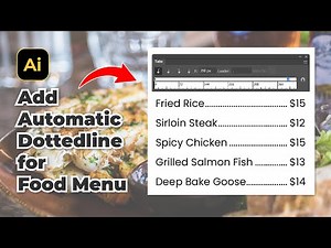 Cool! Use Tabs Tool to Create Food Menu Design in Illustrator