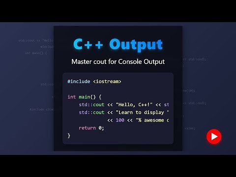 C++ Output for Beginners: Mastering cout & Stream Formatting 🚀