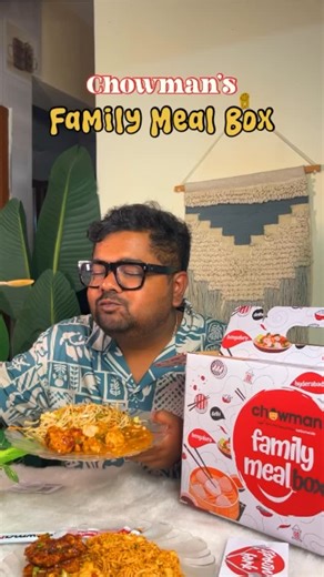 The Foodies Retreat Reels on Instagram: "📌Tag your FAMILY with whom you want to order this beautiful mealbox from @chowmanindia No more “what to order” debates at the table, Chowman’s Family Meal Box has it all — and more! From crispy starters to soulful mains, Every bite brings your family closer. Because great moments always start with great food. 📌This box contains : 1. Smokey Chilli Chicken 2. Pepper Garlic Fish 3. Chilli Garlic Fried Rice Chicken 4. Wok Tossed Hakka Noodles Chicken 5. Gar