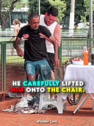 He Shared More Than a Meal ❤️#kindnessmatters#humanity