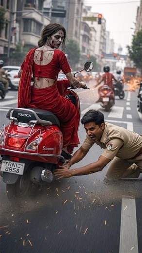 Zombie Flees With Police — Chhota Bheem Saves the Day! #zombie #shorts #aishorts